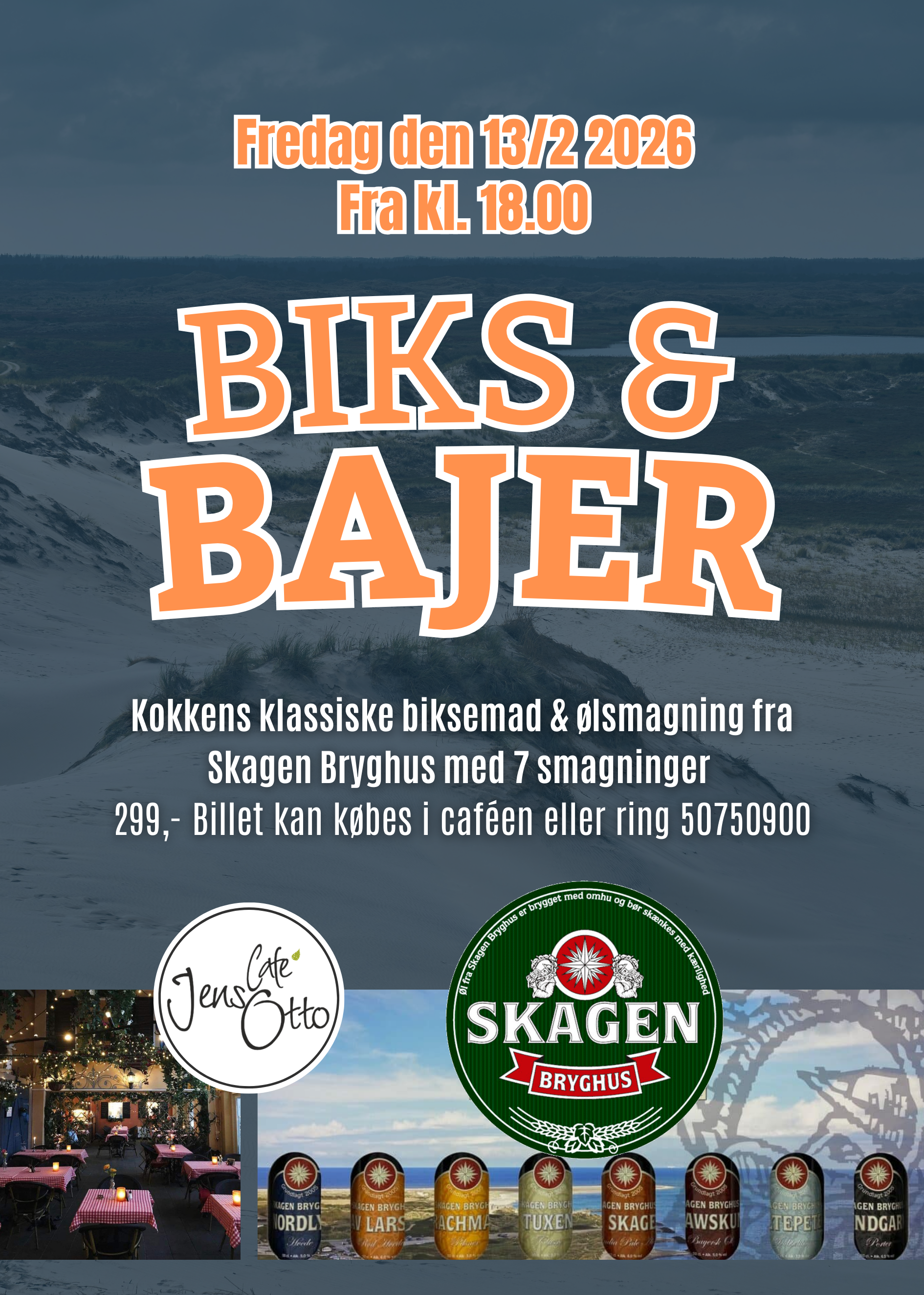 BIKS & BAJER - Ølsmagning med Skagen Bryghus