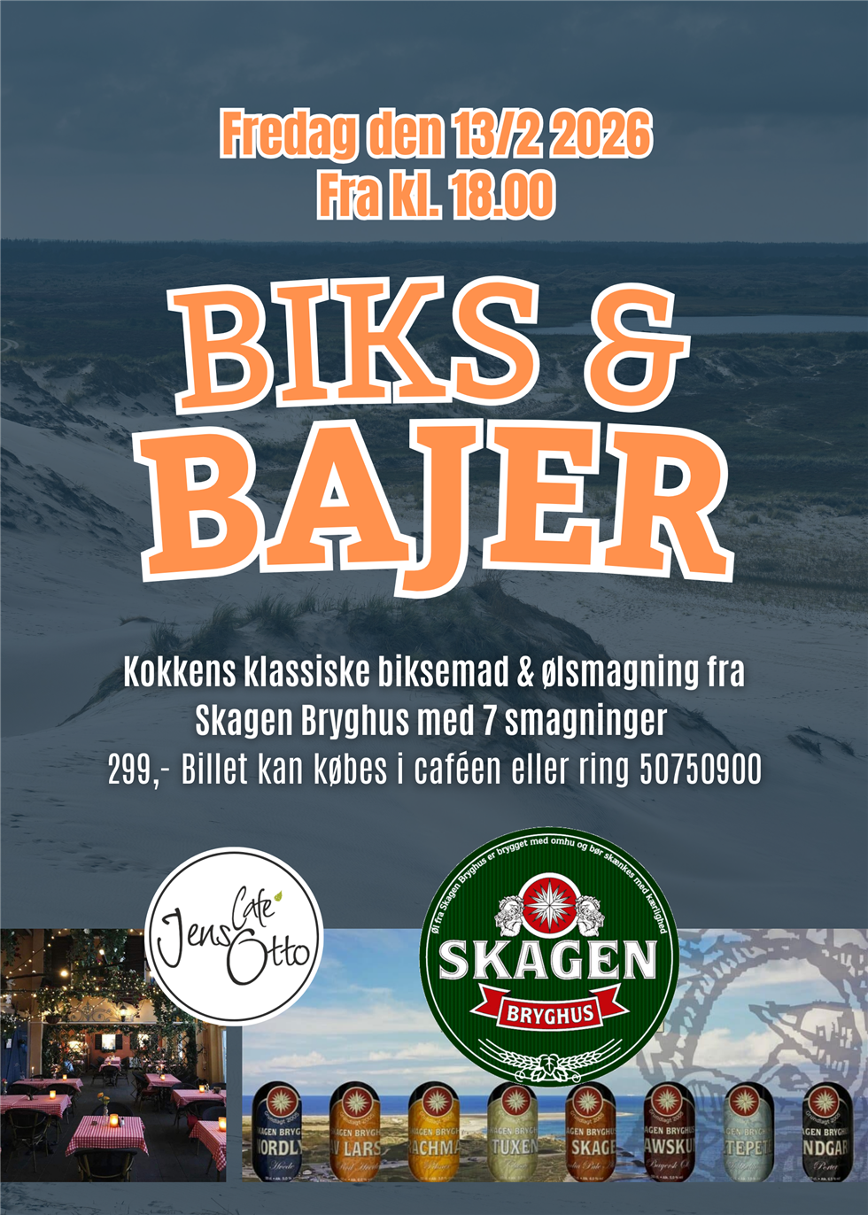 BIKS & BAJER - Ølsmagning med Skagen Bryghus